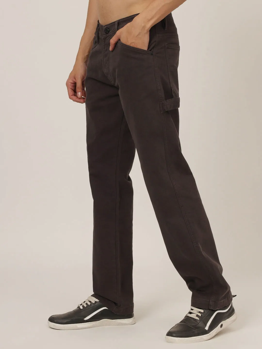 Dark grey carpenter jeans