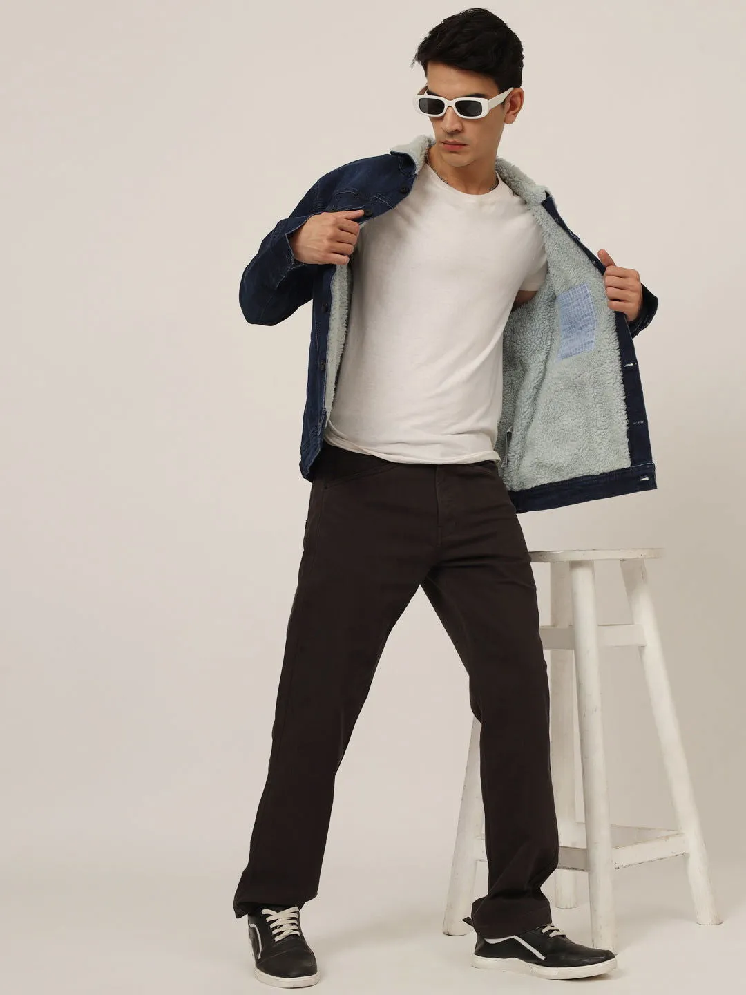 Dark grey carpenter jeans