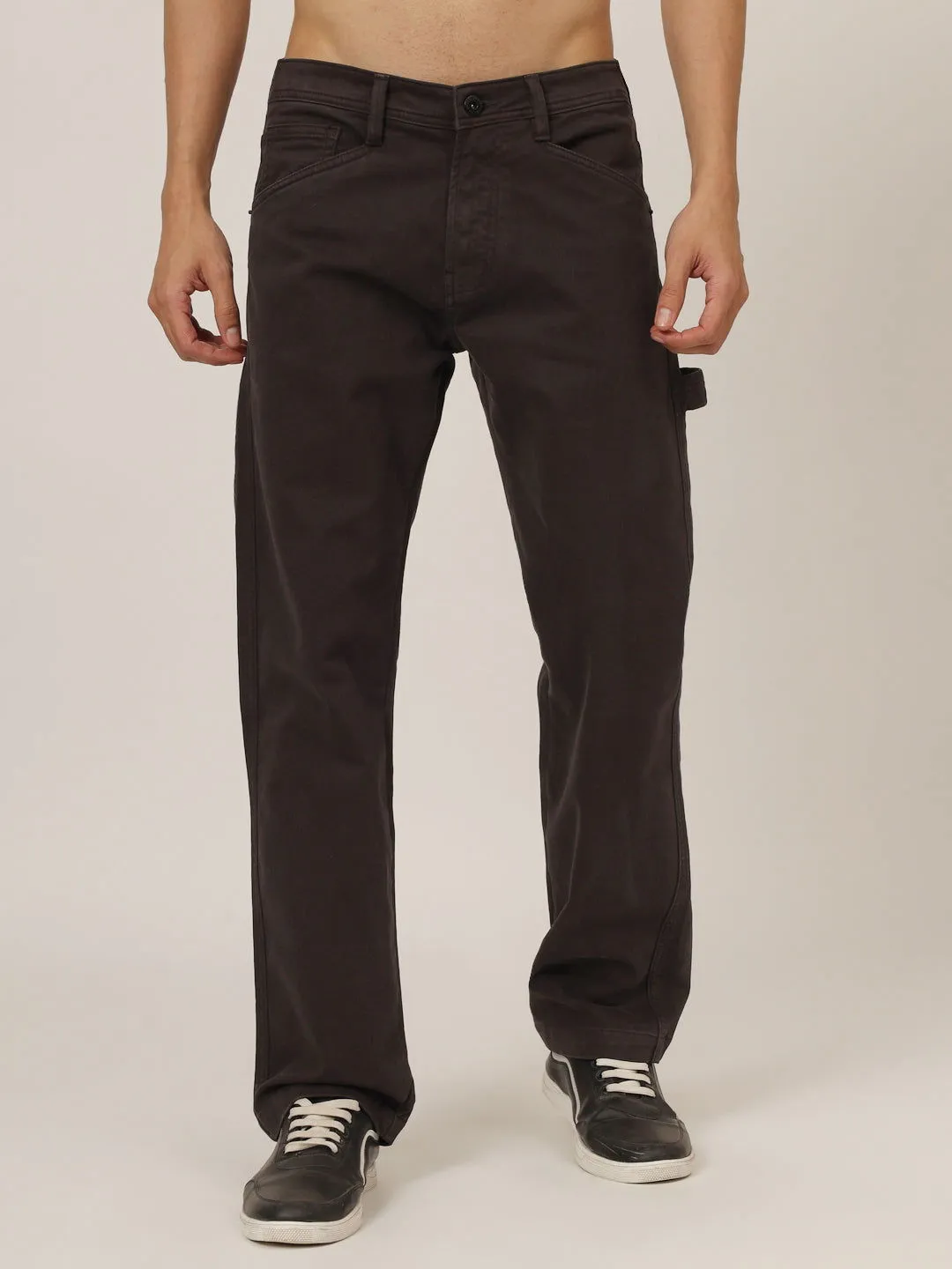 Dark grey carpenter jeans
