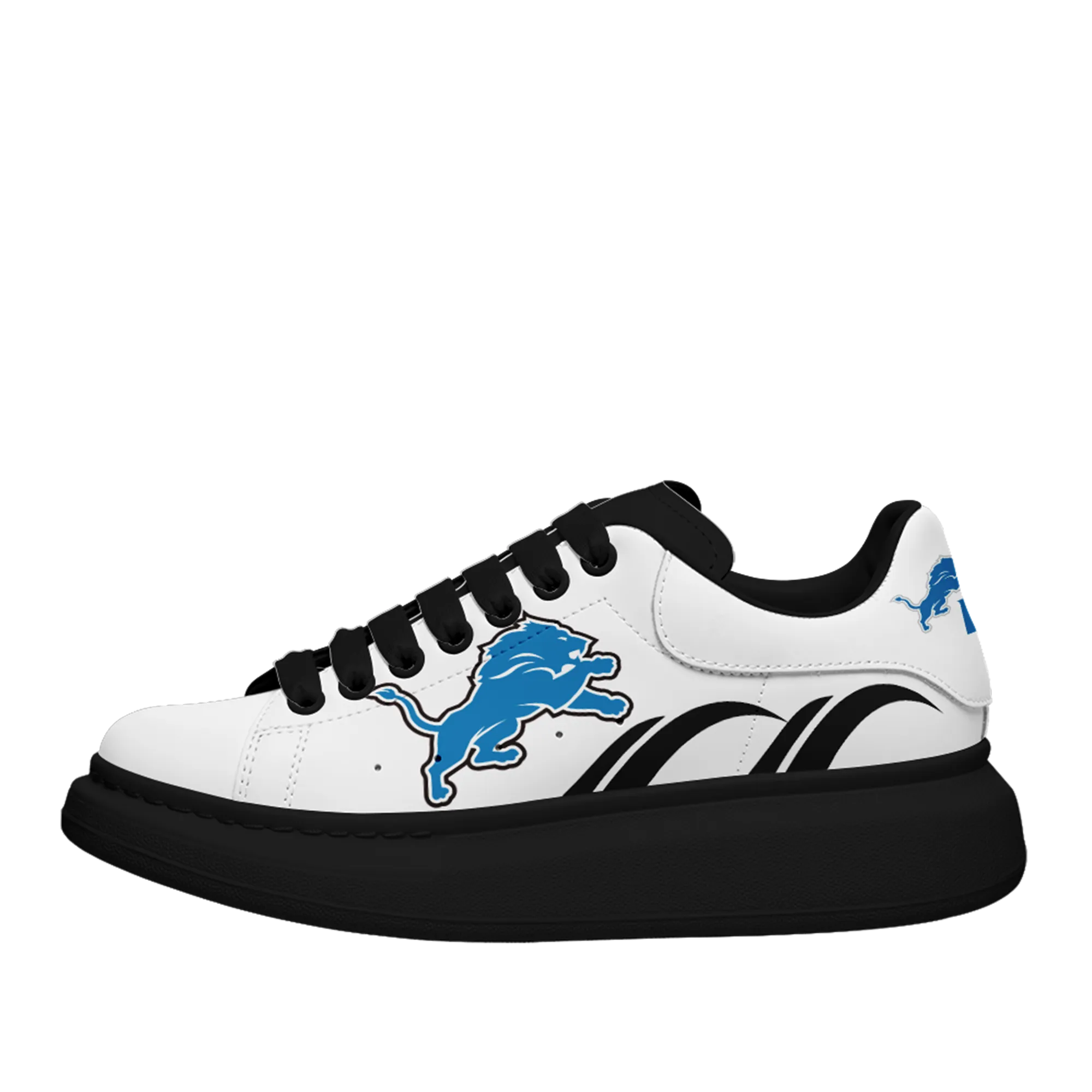 Detroit Lions- McQueen Shoes Unisex Fashionable Casual Shoes for Walking Comfortable and Breathable