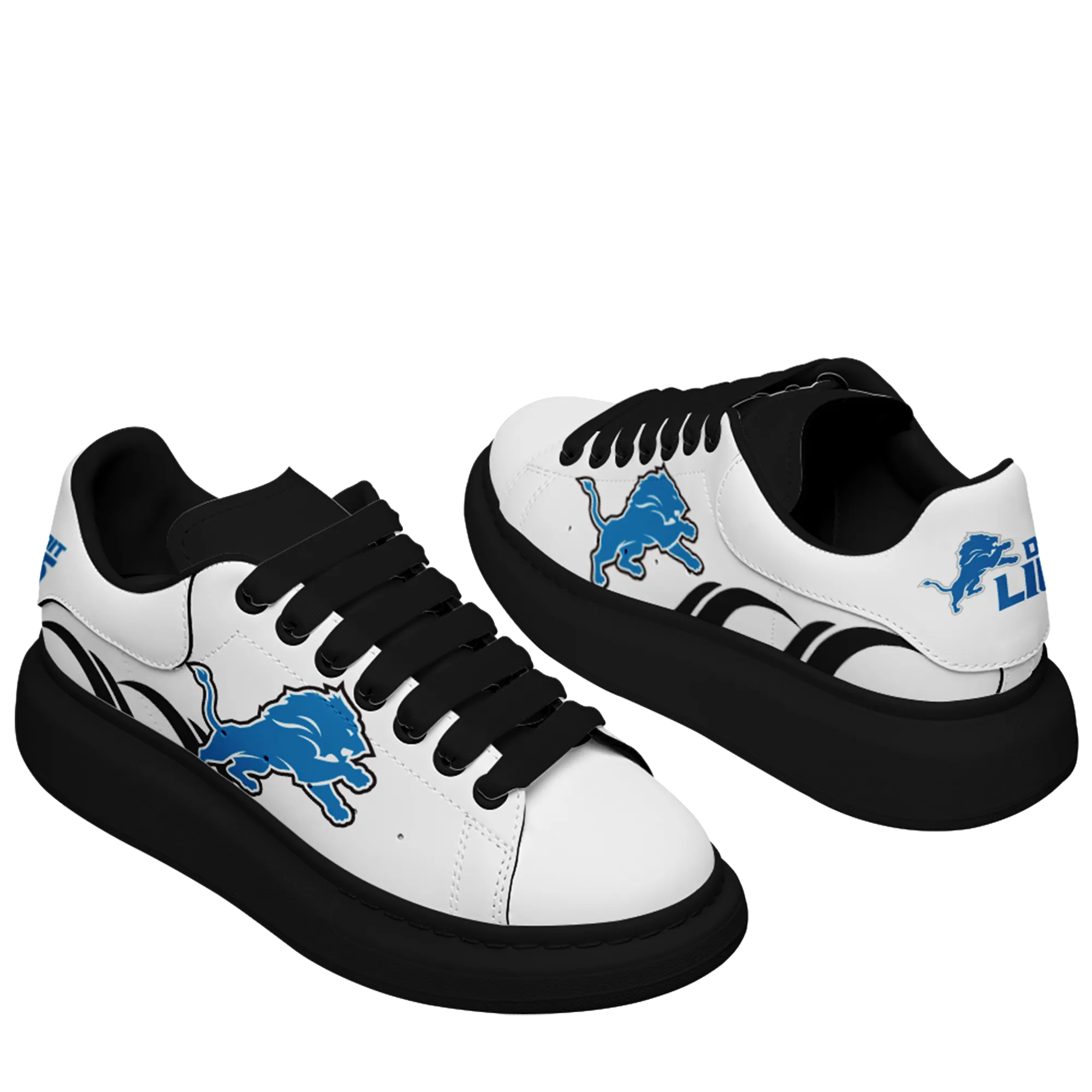 Detroit Lions- McQueen Shoes Unisex Fashionable Casual Shoes for Walking Comfortable and Breathable