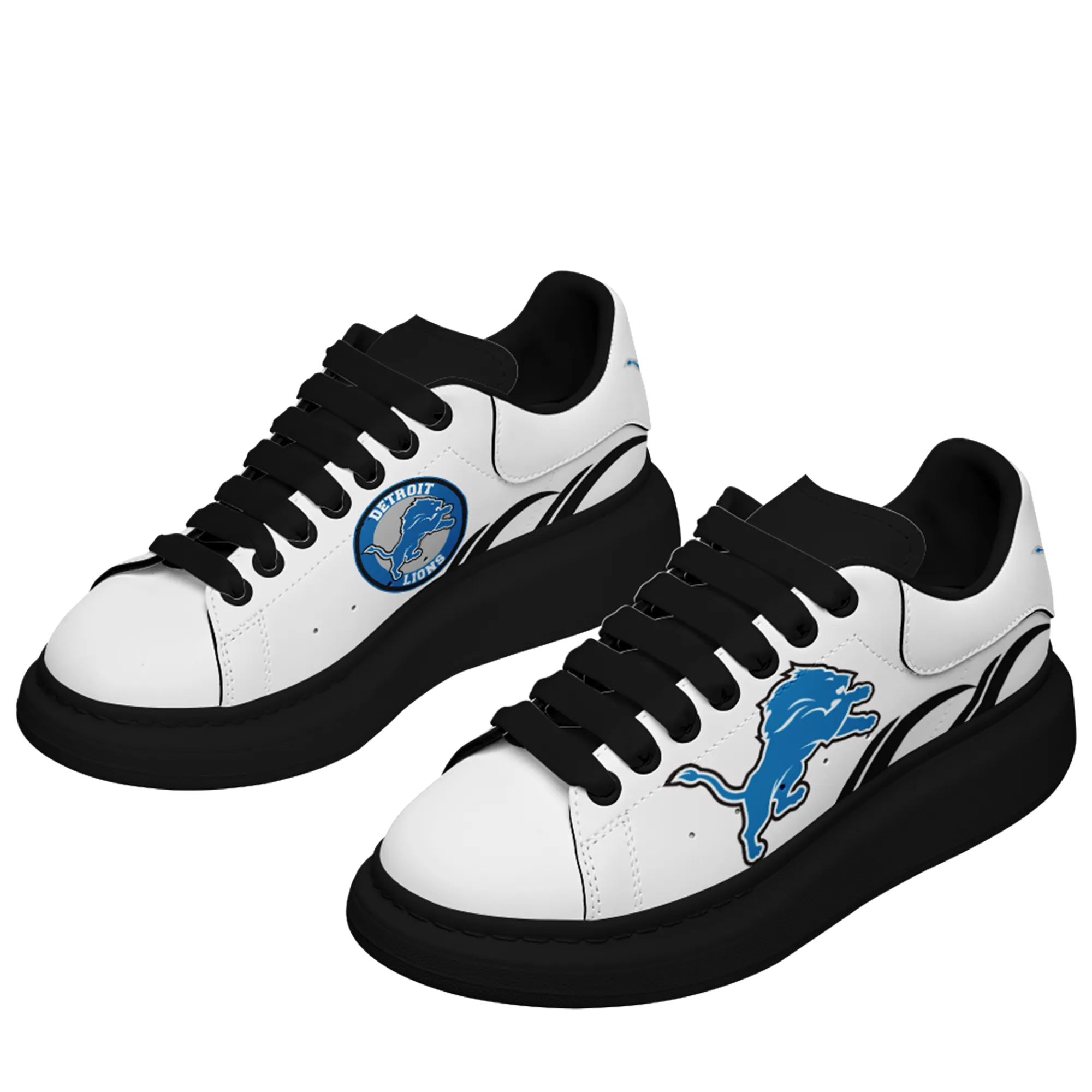 Detroit Lions- McQueen Shoes Unisex Fashionable Casual Shoes for Walking Comfortable and Breathable