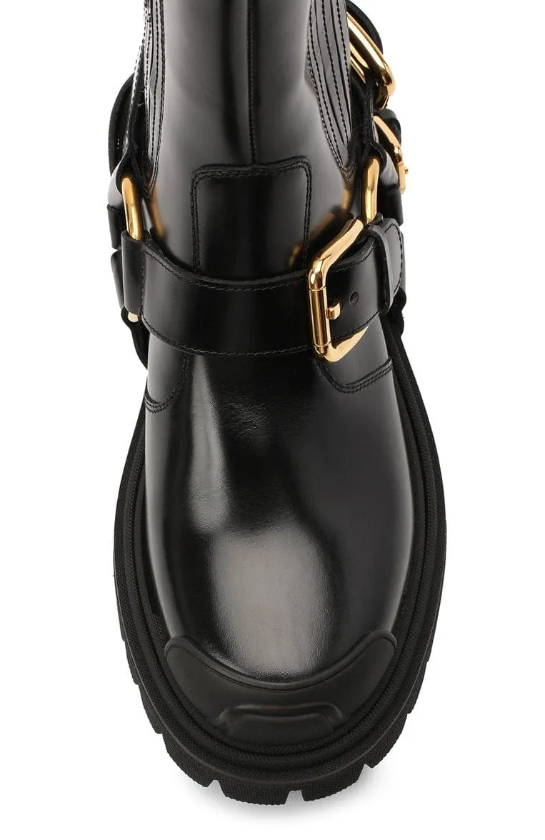 DG Bracket Logo Trekking Style Ankle Boots