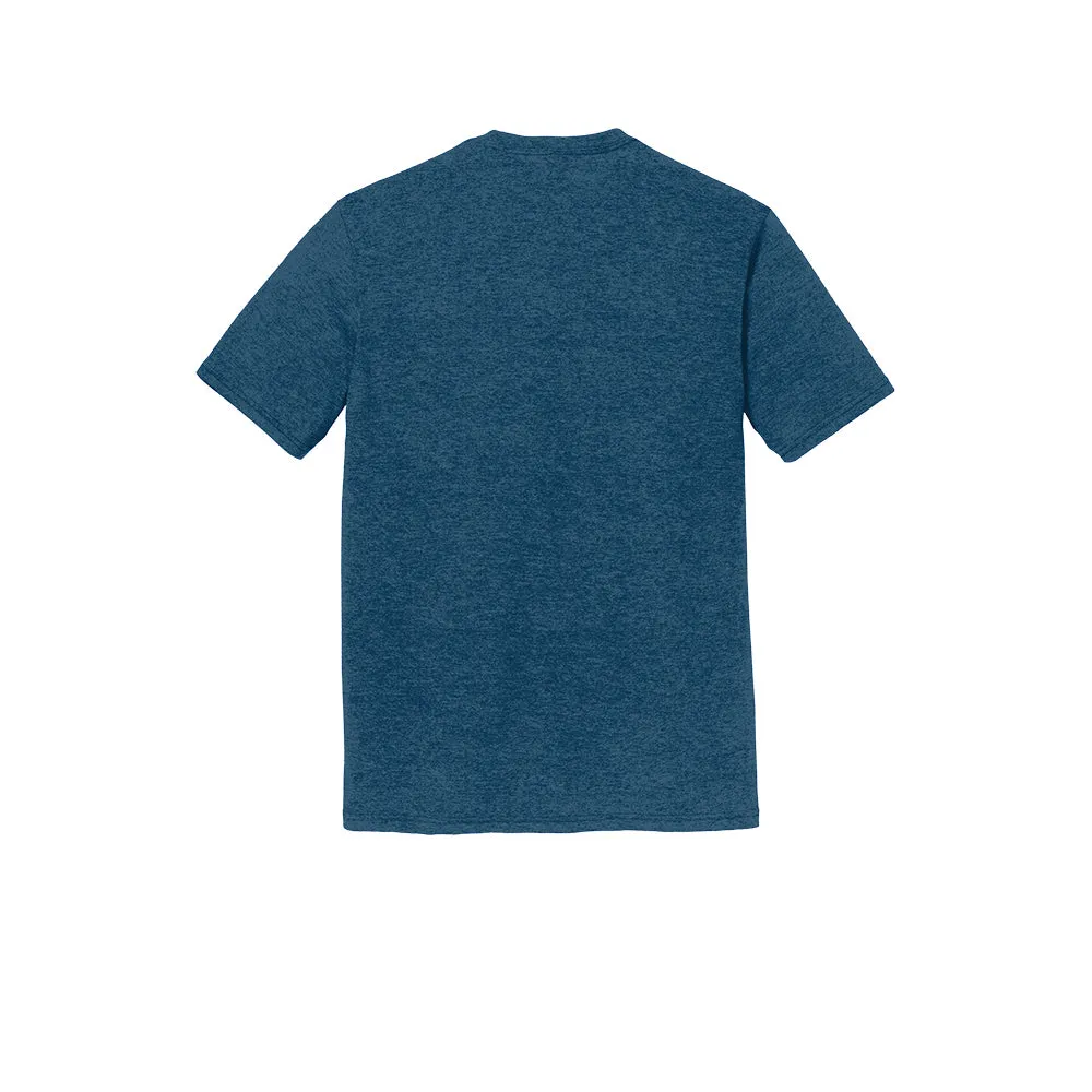 District DM130 Perfect Tri Tee - Heathered Neptune Blue