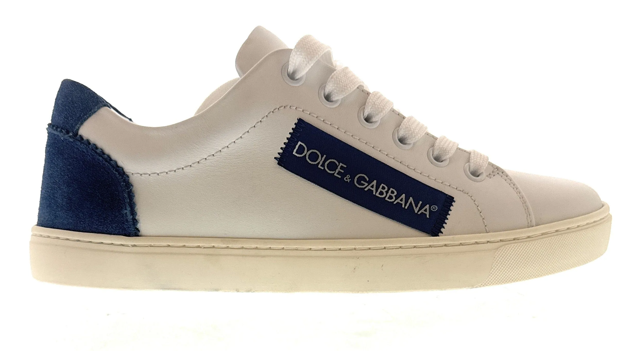 Dolce & Gabbana Navy/White Classic Colorblock Sneakers-EU36