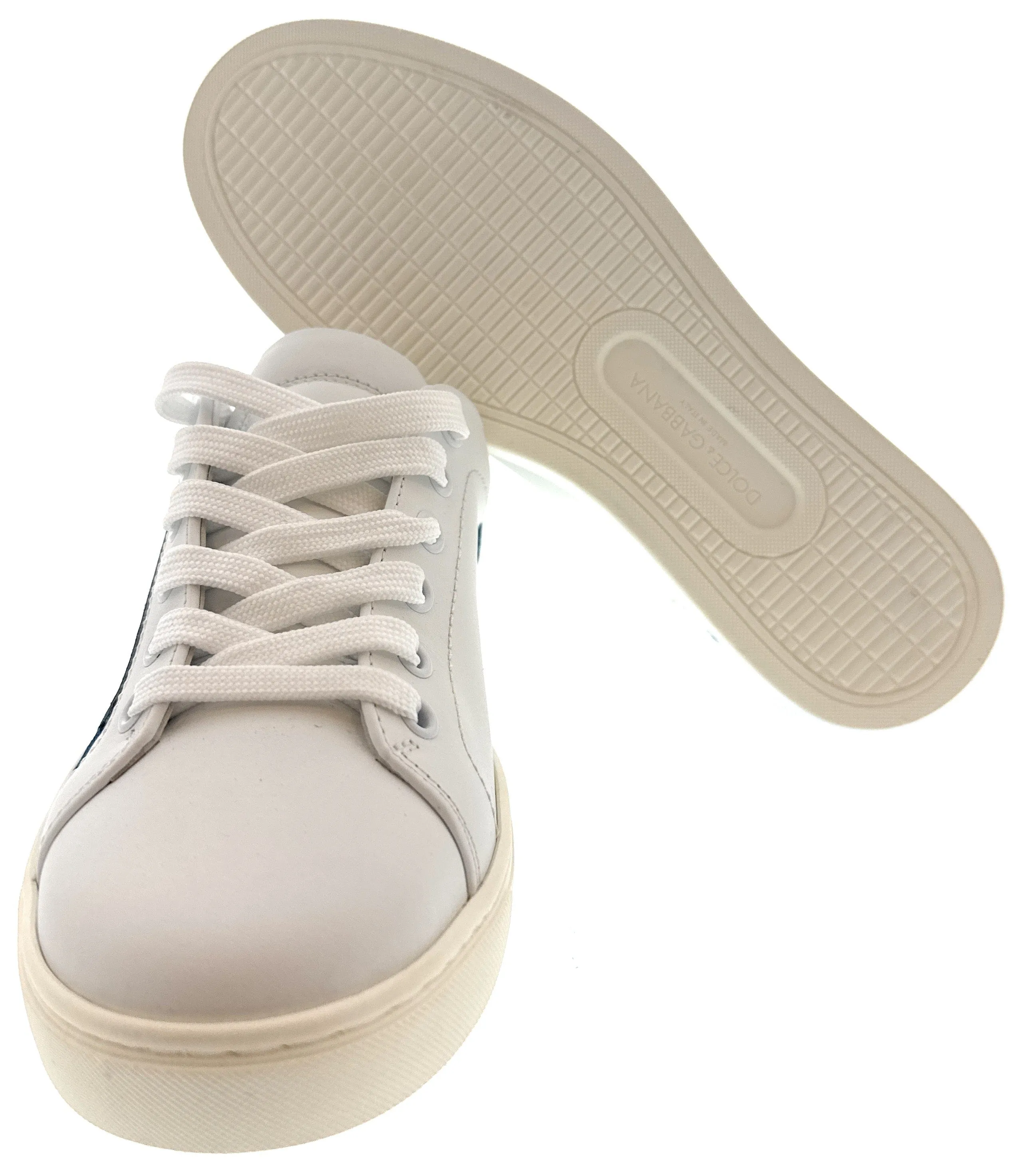 Dolce & Gabbana Navy/White Classic Colorblock Sneakers-EU36
