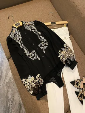 Elegant Fashion Black Bodysuit
