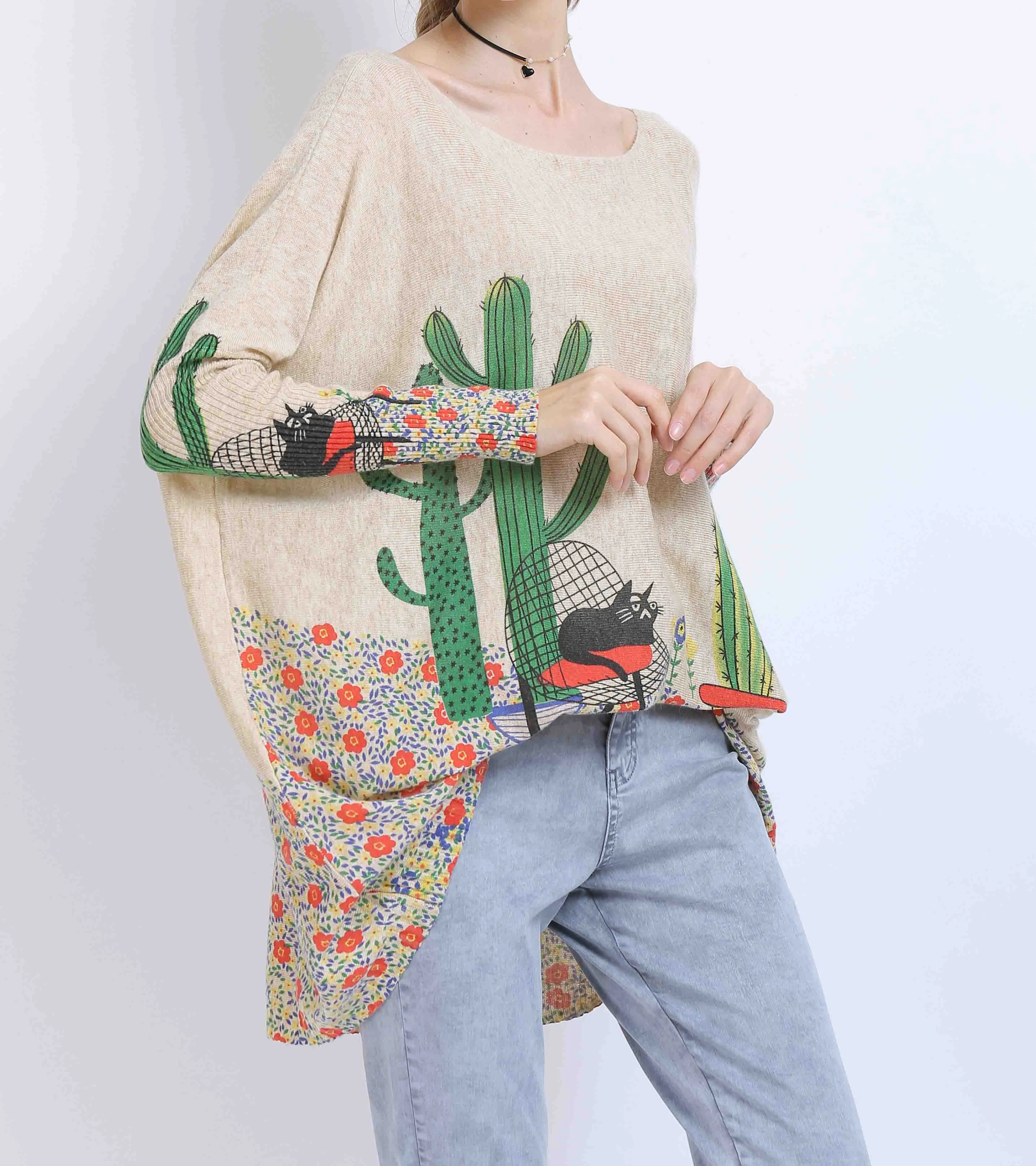 ellazhu Casual Sweater Sweatshirts DH32