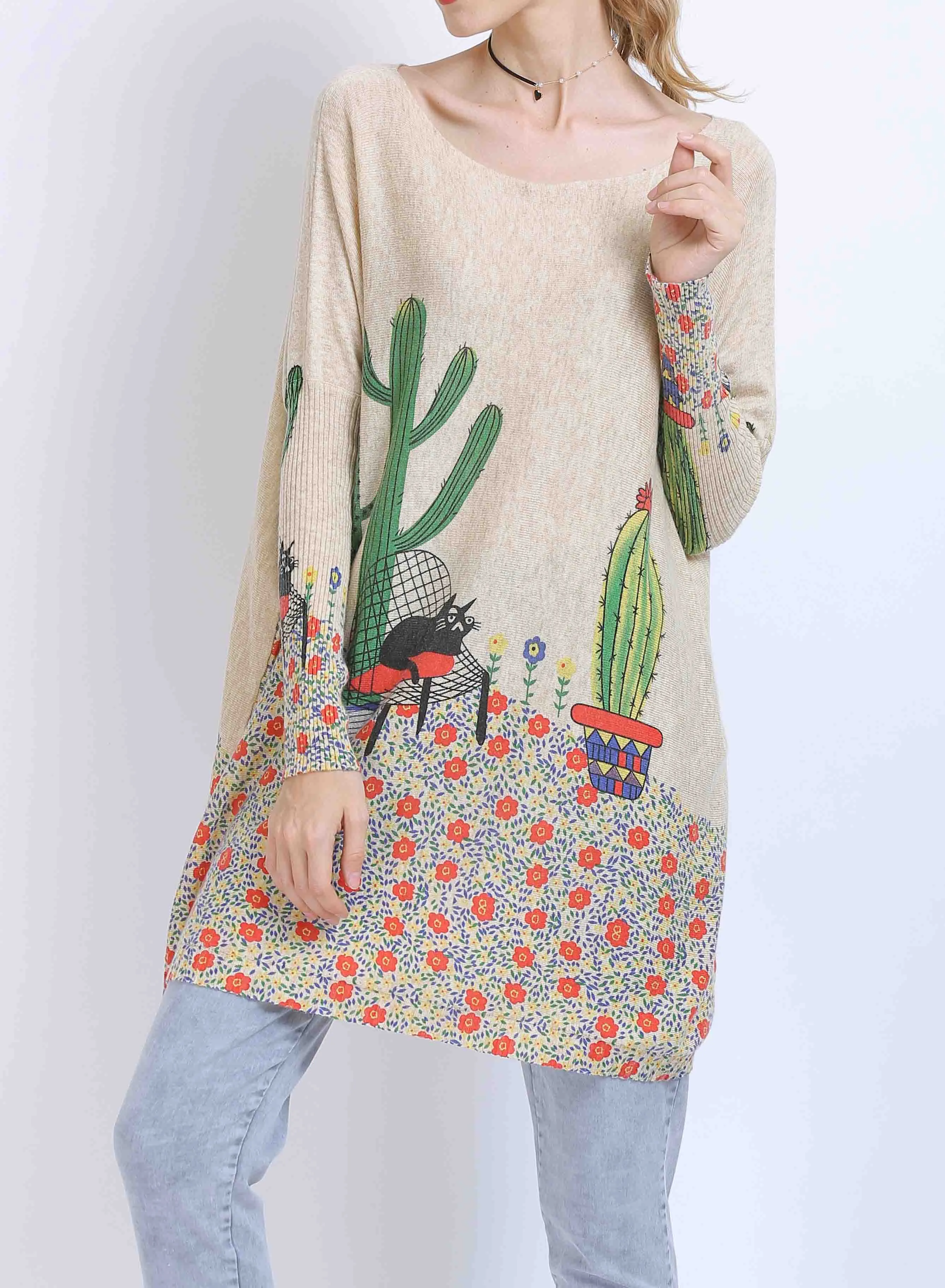 ellazhu Casual Sweater Sweatshirts DH32