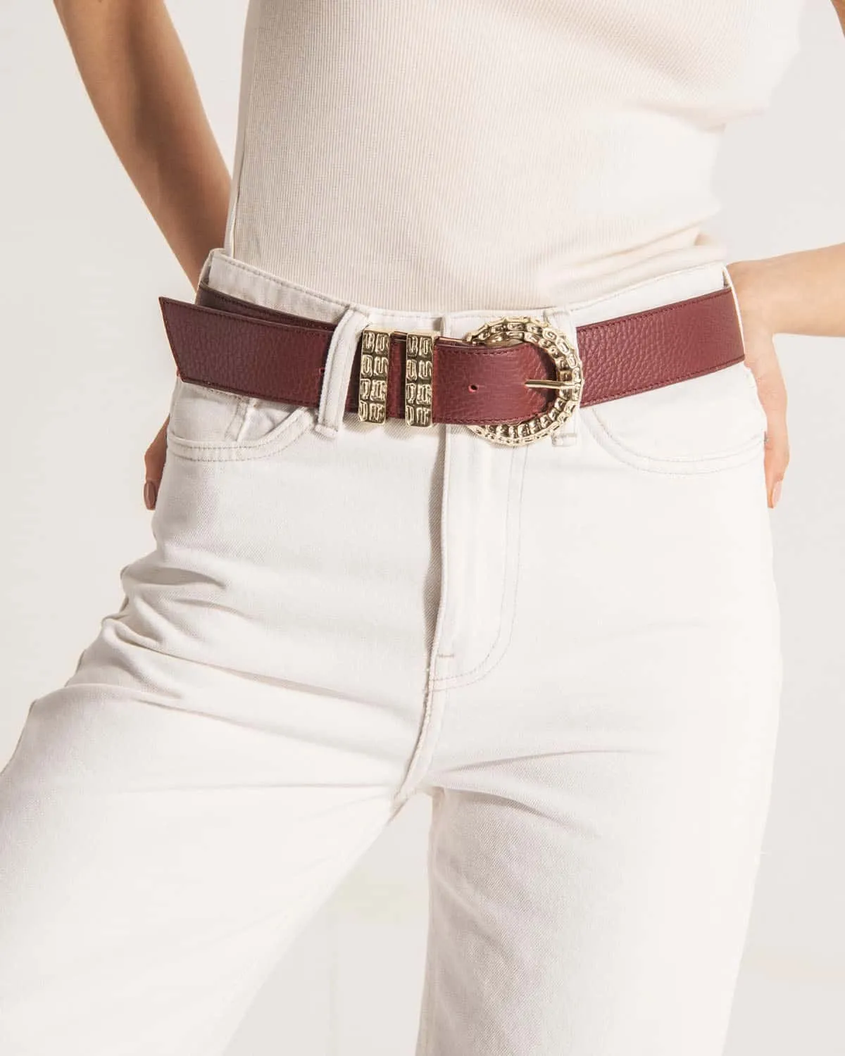 ERINI Belt - Burgundy
