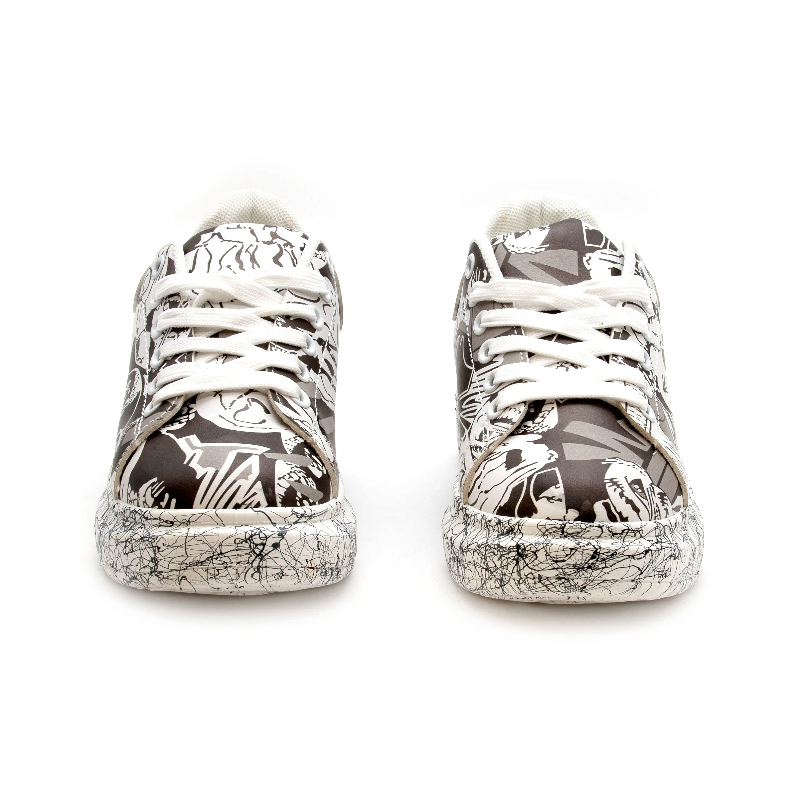 Fashion Lace Up Low Top Platform Shoes.