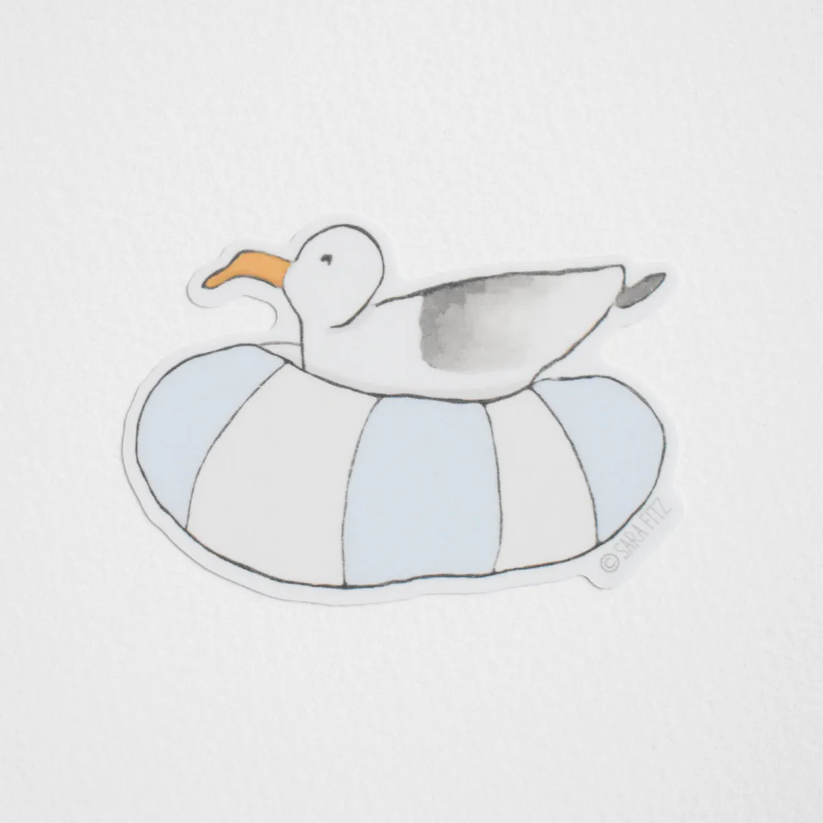 Floating Gull Sticker