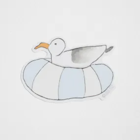 Floating Gull Sticker
