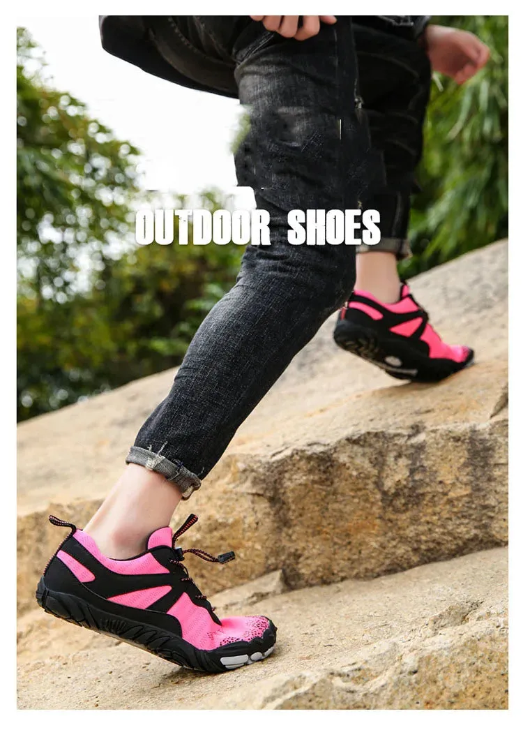 Fresh Kicks for the Outdoors Vibe Check - Barefoot Five Fingers Aqua Shoes