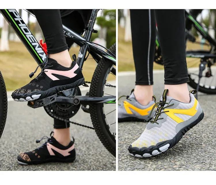 Fresh Kicks for the Outdoors Vibe Check - Barefoot Five Fingers Aqua Shoes
