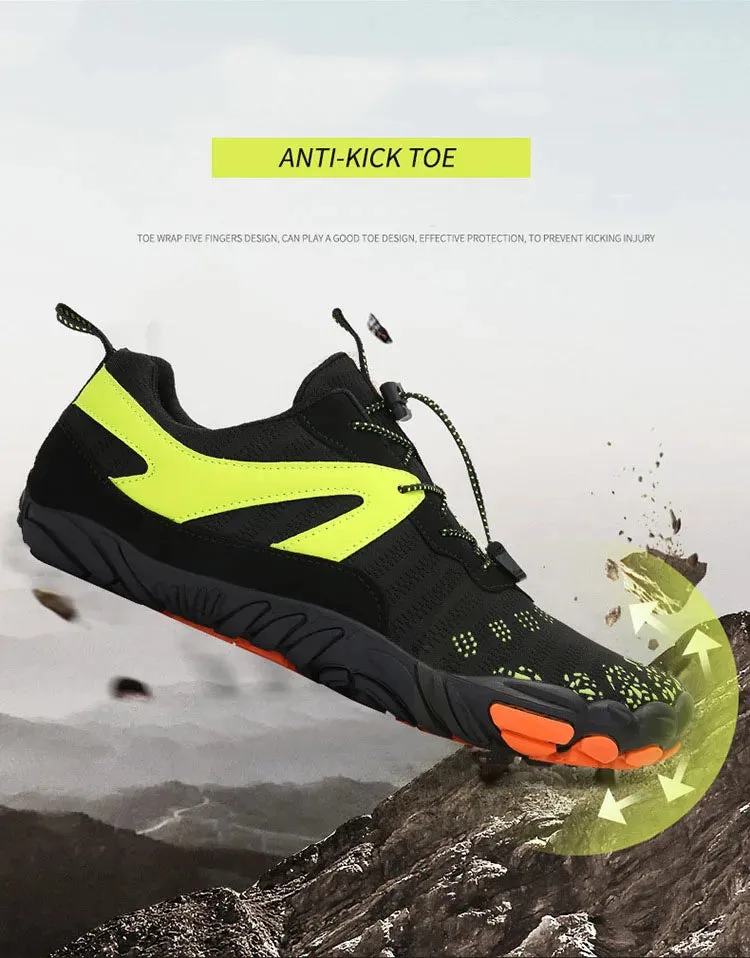 Fresh Kicks for the Outdoors Vibe Check - Barefoot Five Fingers Aqua Shoes