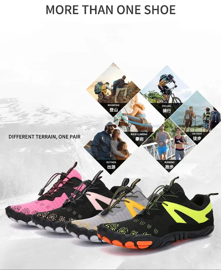 Fresh Kicks for the Outdoors Vibe Check - Barefoot Five Fingers Aqua Shoes