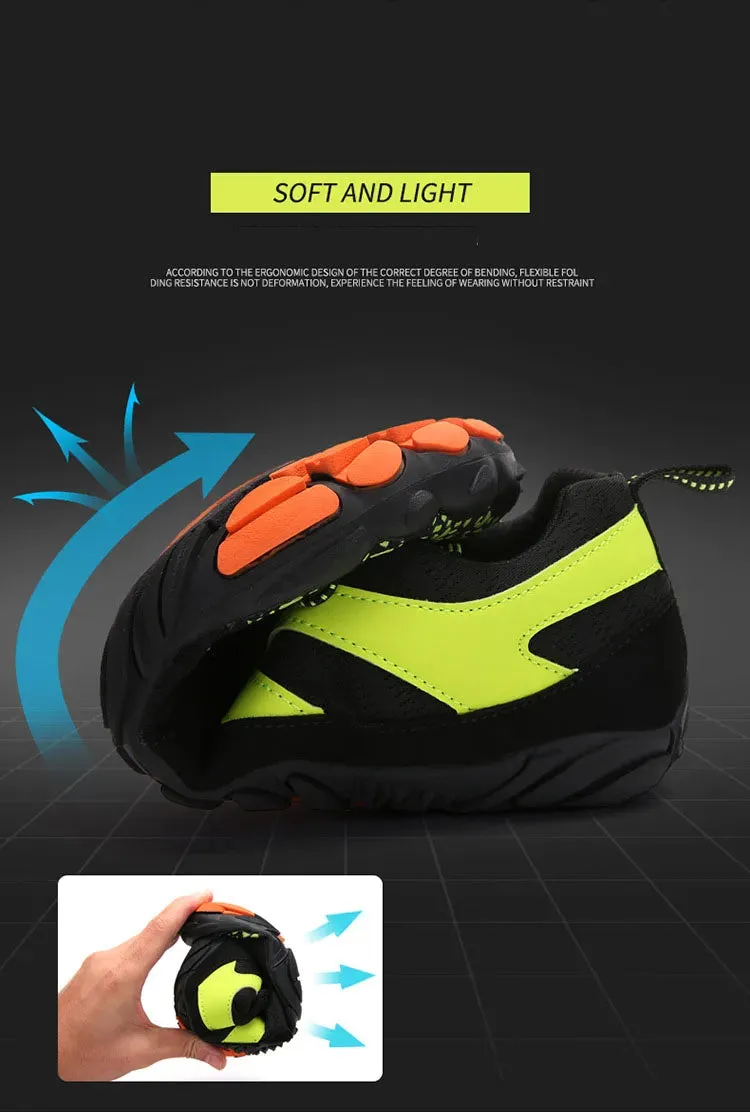 Fresh Kicks for the Outdoors Vibe Check - Barefoot Five Fingers Aqua Shoes