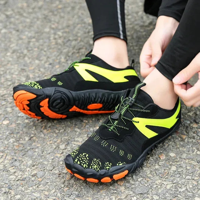 Fresh Kicks for the Outdoors Vibe Check - Barefoot Five Fingers Aqua Shoes