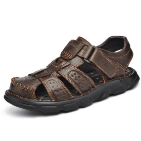 Genuine Leather Soft Comfortable High Quality Classic Men Sandals