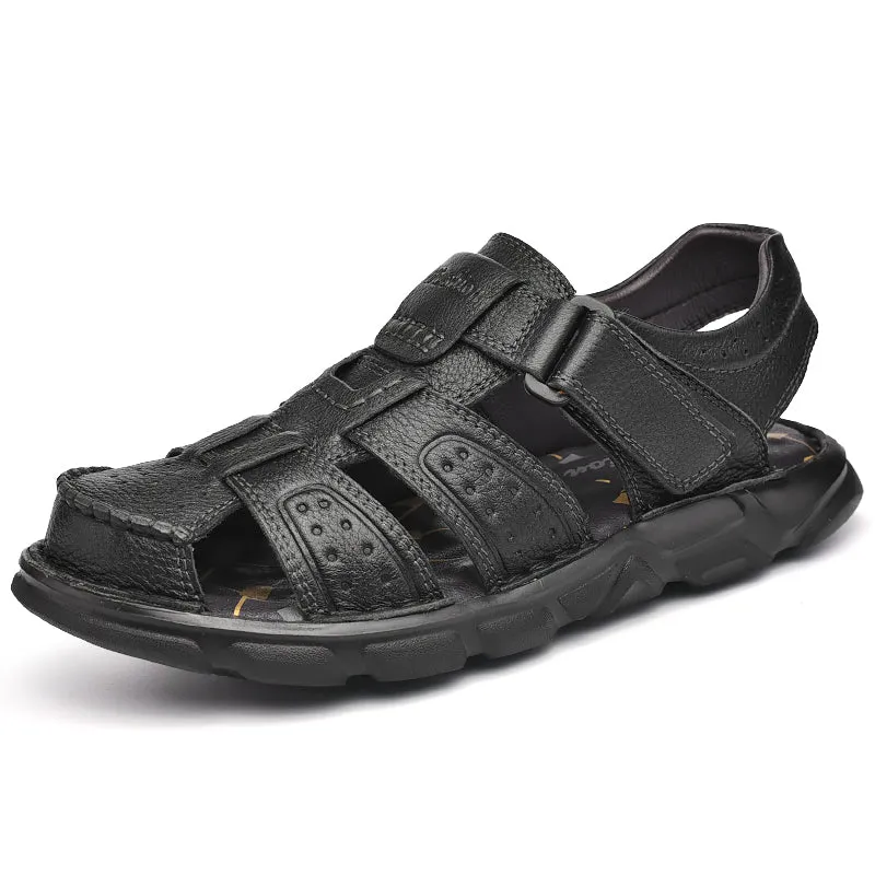 Genuine Leather Soft Comfortable High Quality Classic Men Sandals