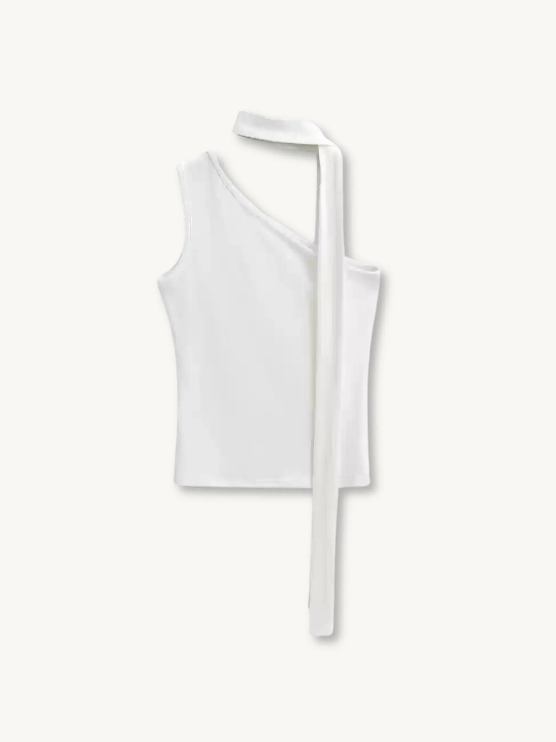 Gia Asymmetric Scarf Neck Top
