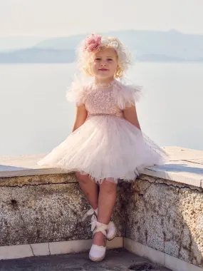 Girl's baptism lace dress-JACQUELIN