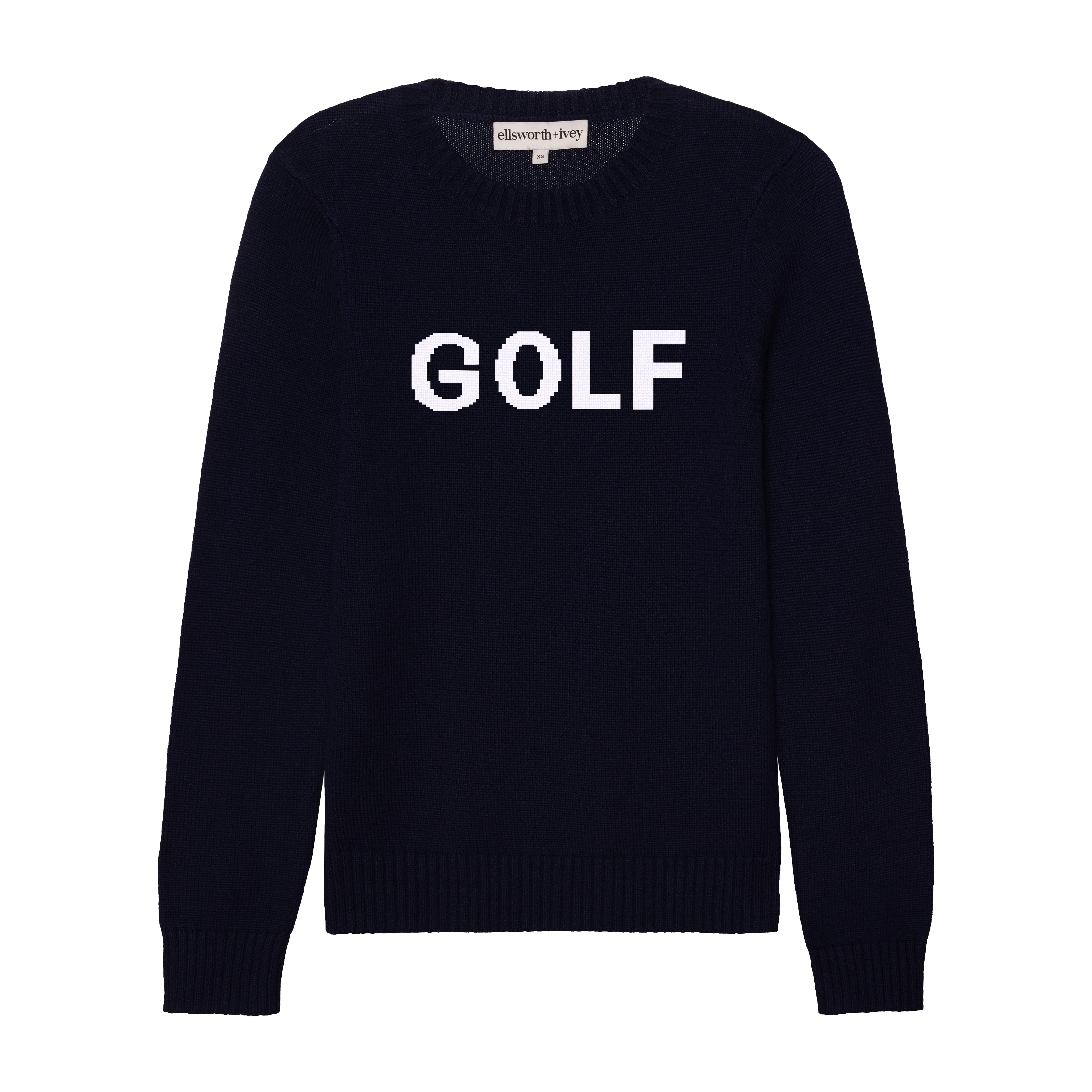 Golf Classic Crewneck Sweater - Black