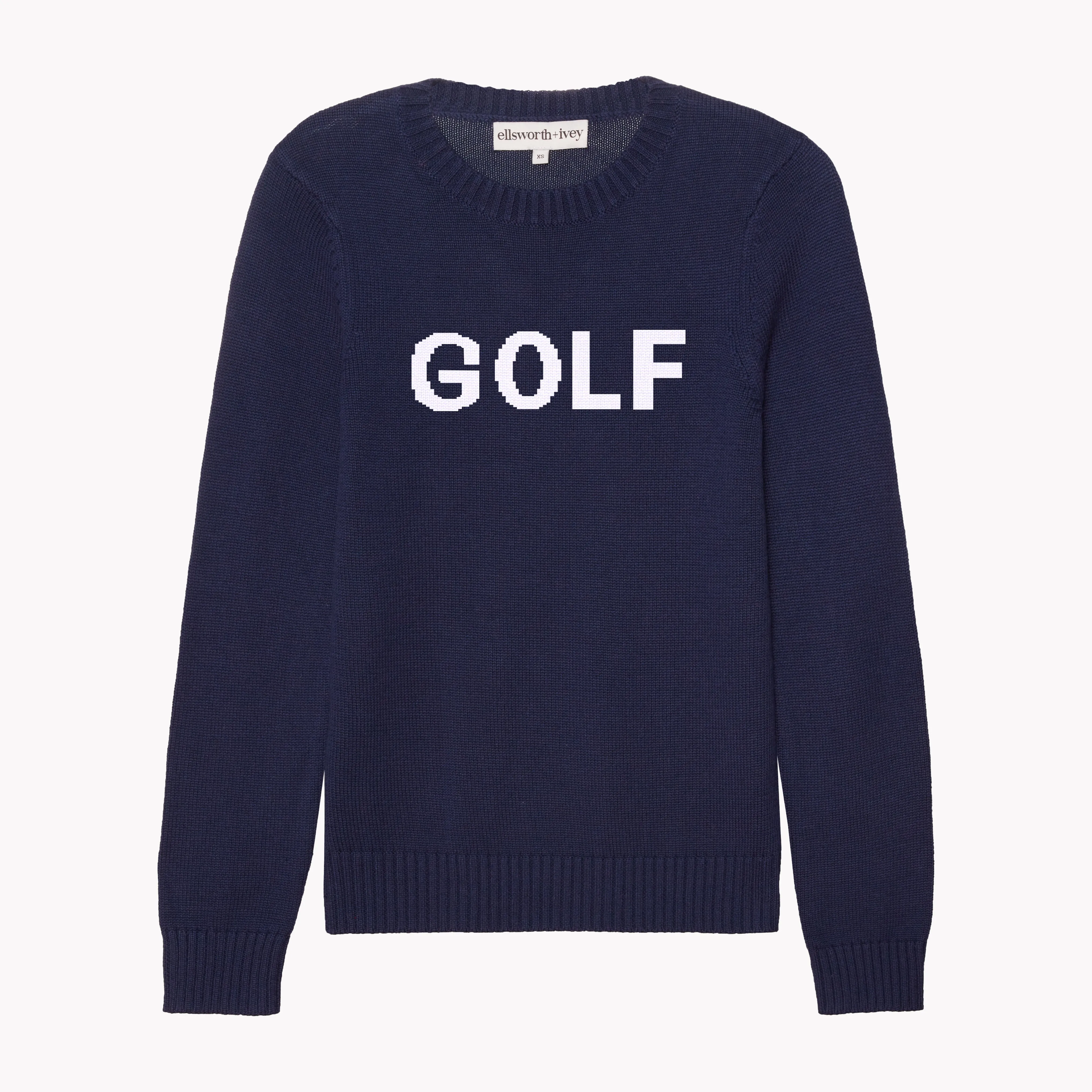 Golf Classic Crewneck Sweater - Navy