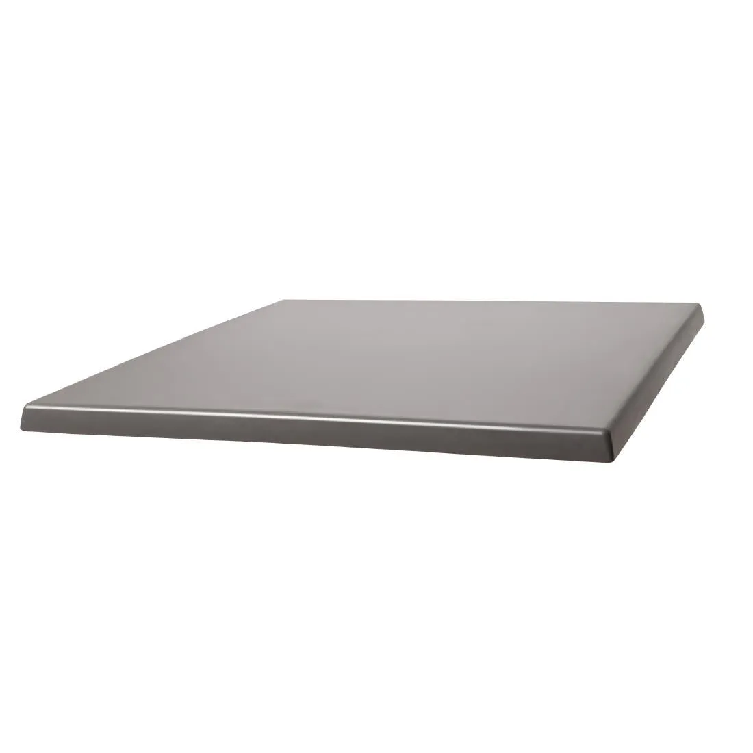 GR636 Werzalit Pre-drilled Square Table Top  Dark Grey 700mm