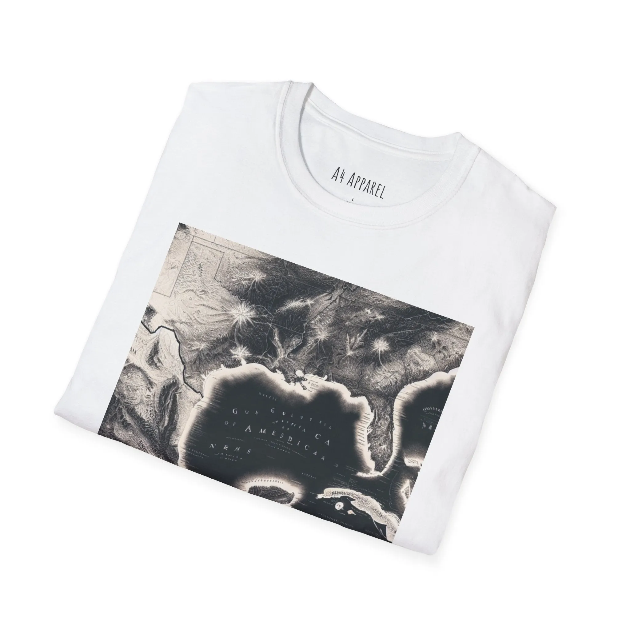 Gulf of America Map Unisex Softstyle T-Shirt - Vintage Coastal Graphic Tee