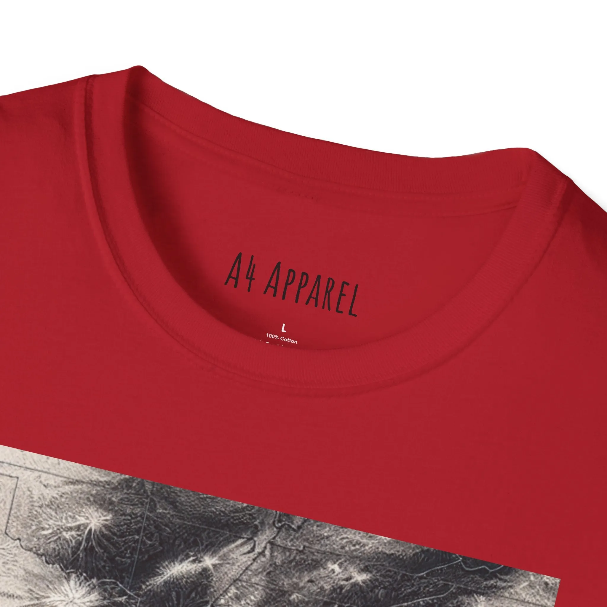 Gulf of America Map Unisex Softstyle T-Shirt - Vintage Coastal Graphic Tee