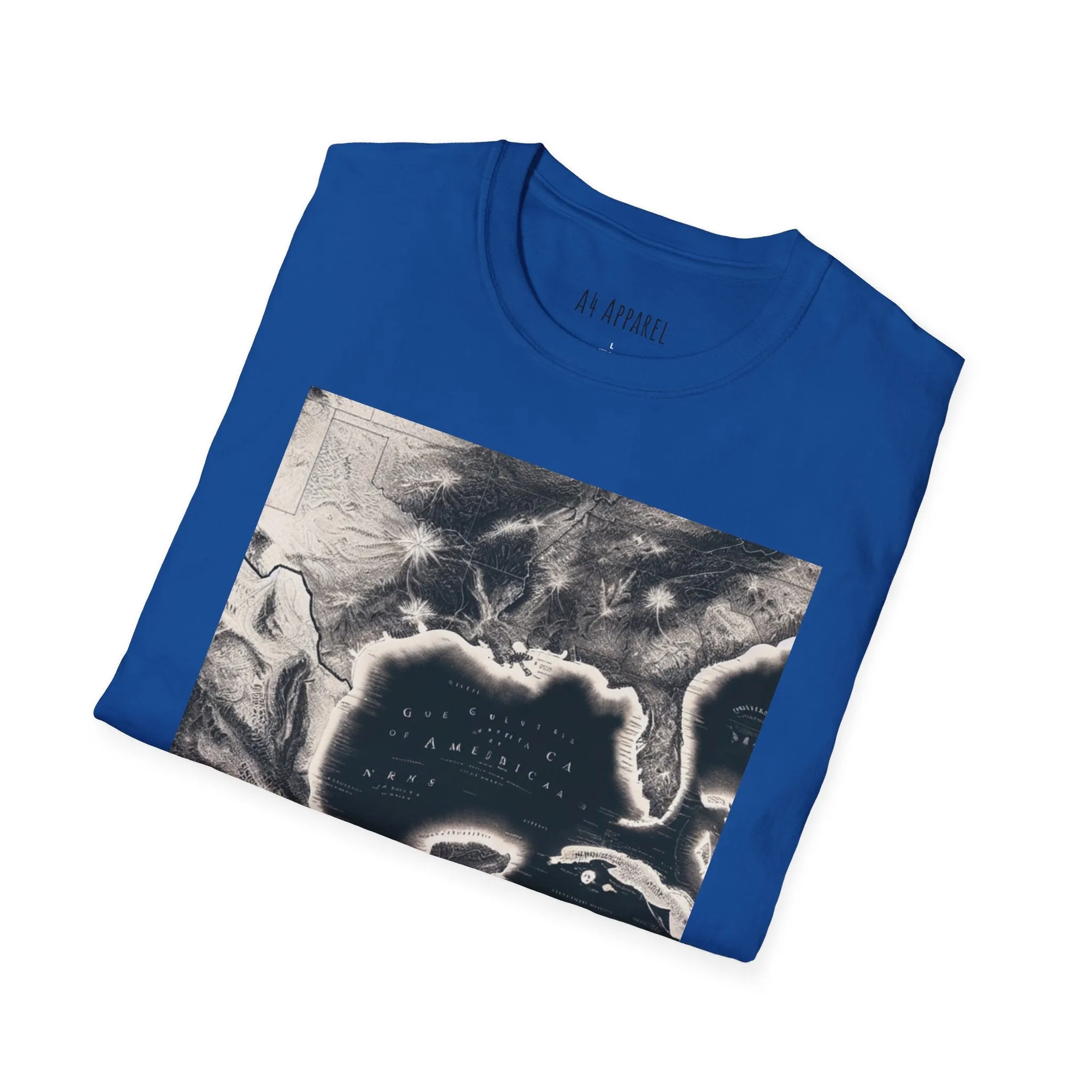 Gulf of America Map Unisex Softstyle T-Shirt - Vintage Coastal Graphic Tee