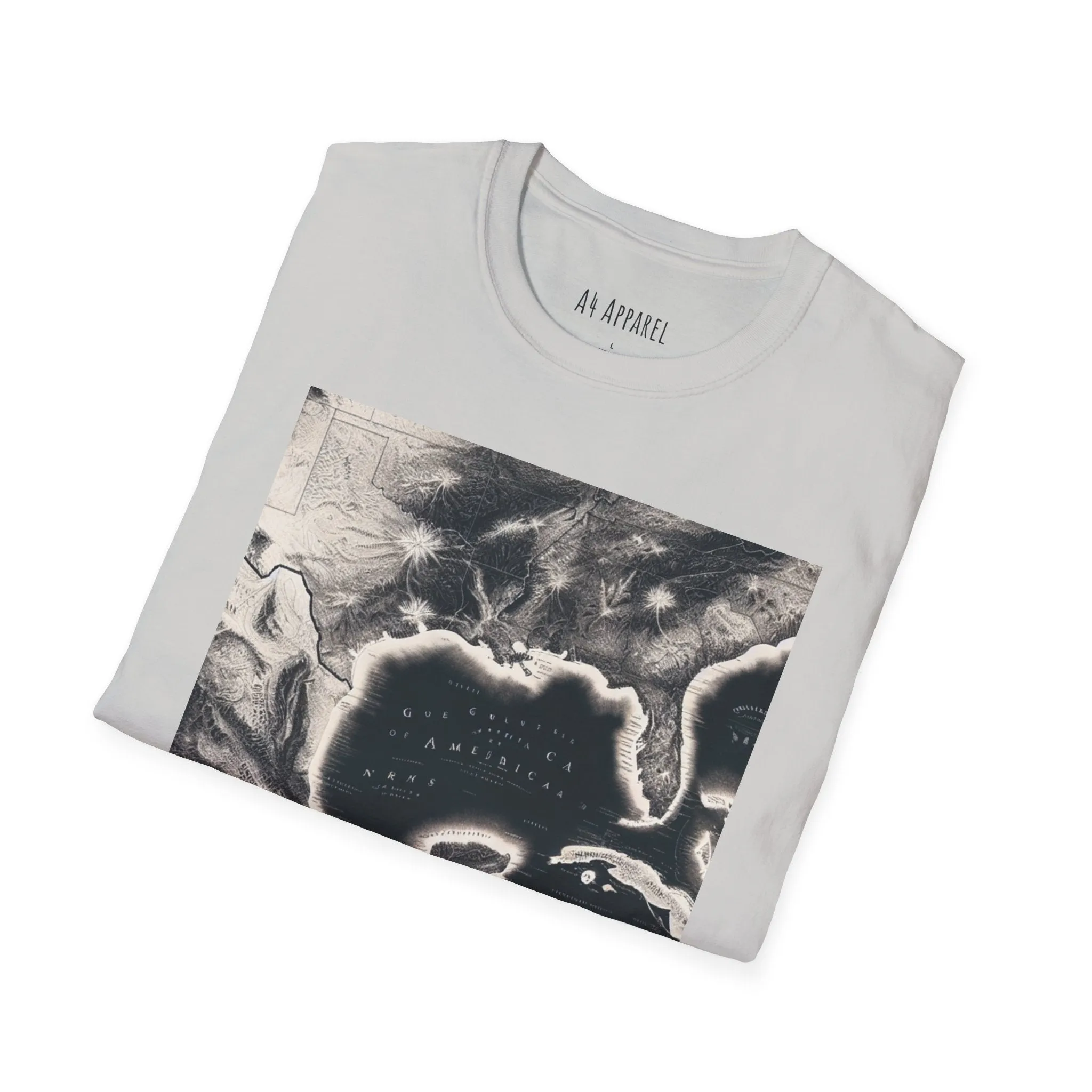 Gulf of America Map Unisex Softstyle T-Shirt - Vintage Coastal Graphic Tee