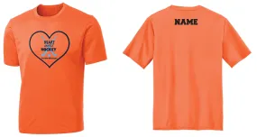 H3 Field Hockey Dryfit Performance Tee - Neon Orange