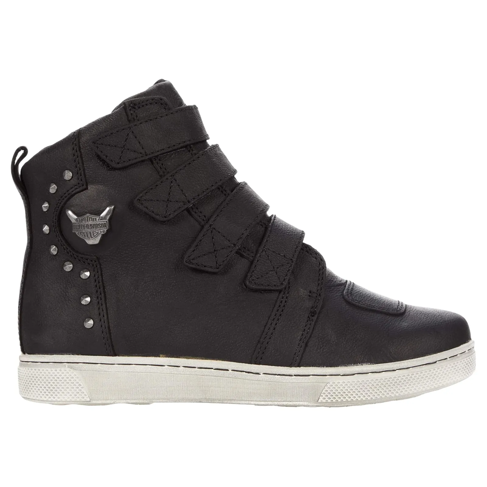Harley Davidson Bateman Metal Velc Leather Women's High Top Trainers - UK 7 - US 9 Women - EU 40