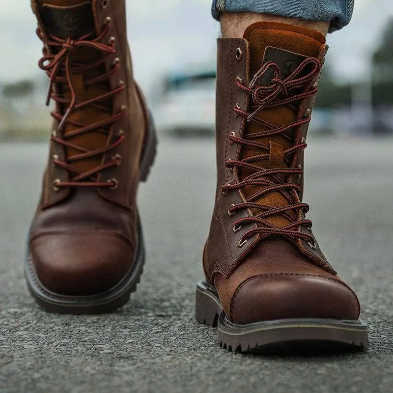 High-Top Hunting Leather Boots