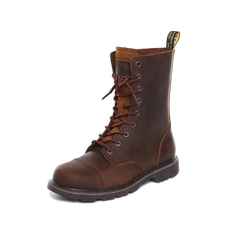 High-Top Hunting Leather Boots