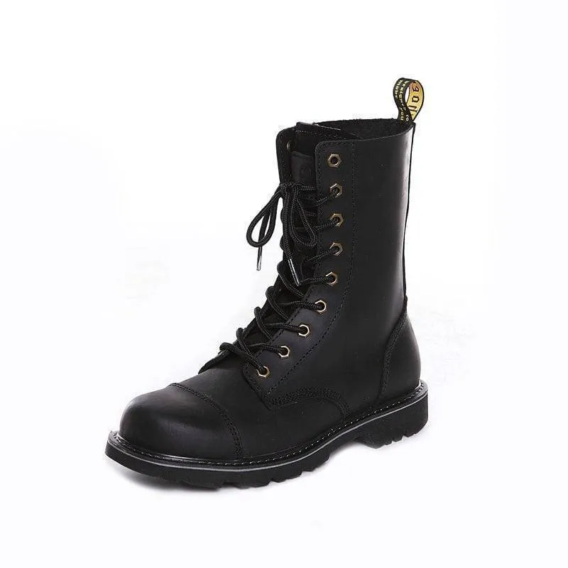 High-Top Hunting Leather Boots