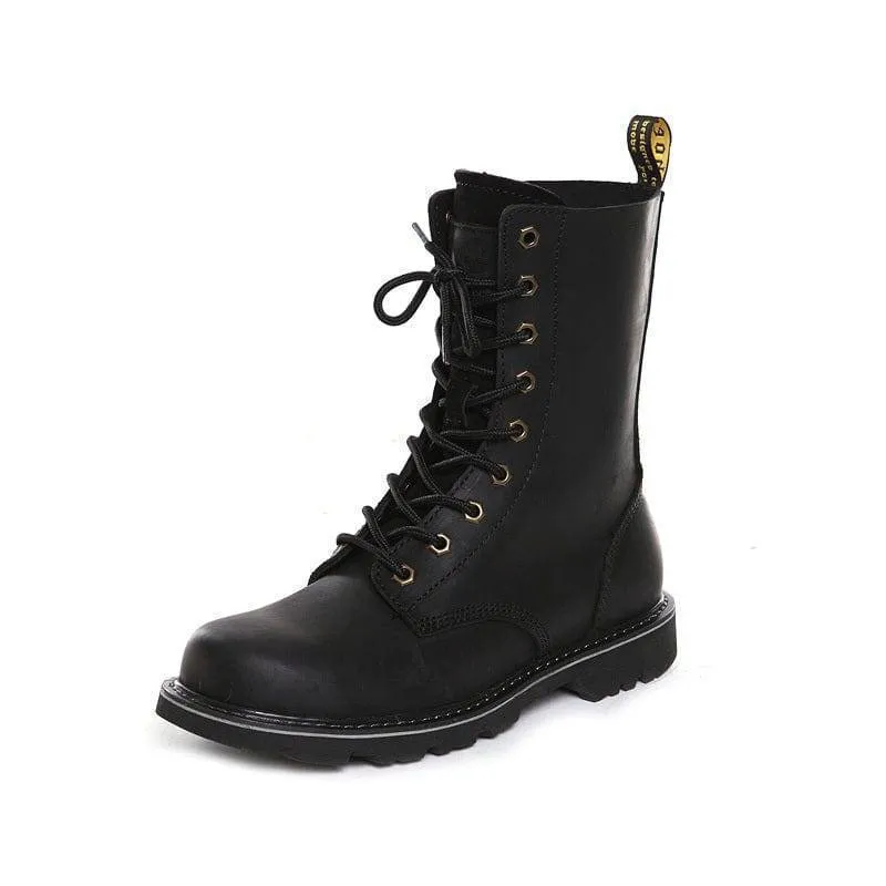High-Top Hunting Leather Boots