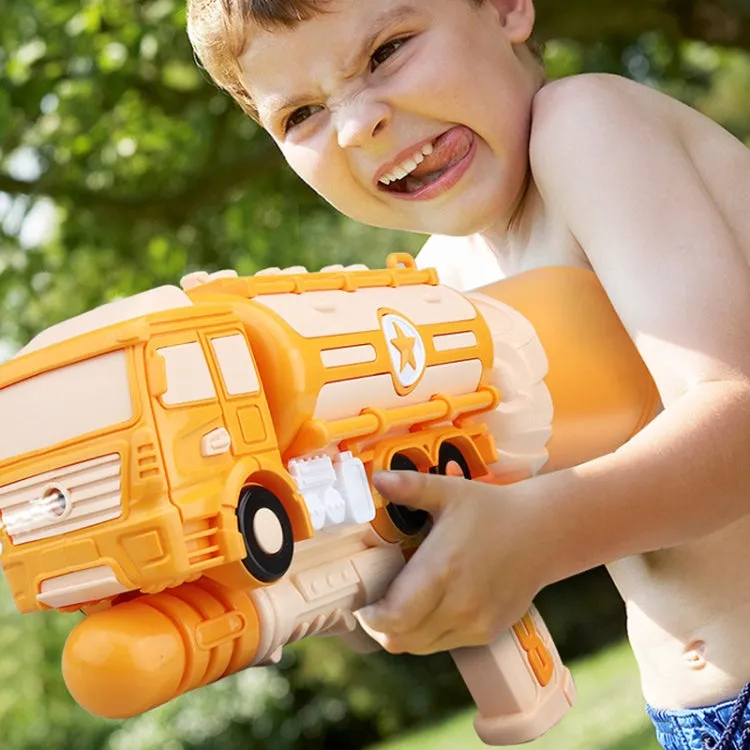 Hildren Pumping Water Play Device Summer Beach Outdoor Water Toys, Style: Engineering Car (Red)
