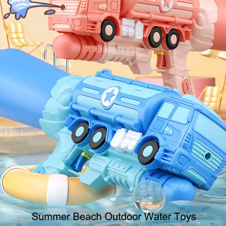 Hildren Pumping Water Play Device Summer Beach Outdoor Water Toys, Style: Engineering Car (Red)