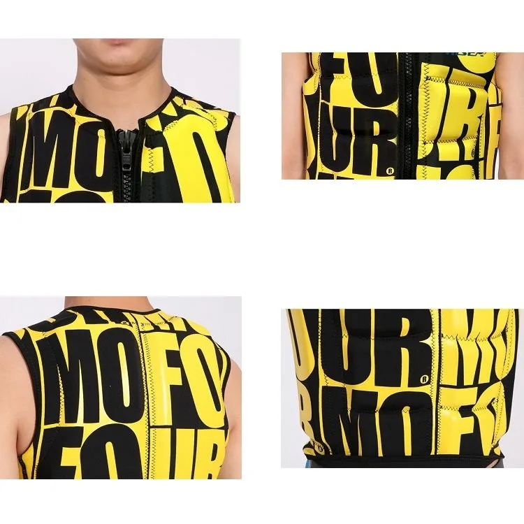 HiSEA L001 Letter Printing Super Elastic Buoyancy Surf Vest Professional Life Jacket, Size: XL