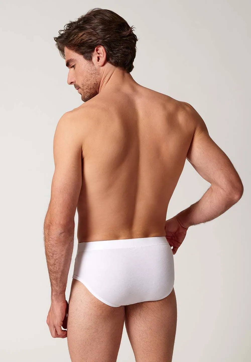 HUBER hautnah - Cotton Fine Rib - Briefs with fly 2 Pack