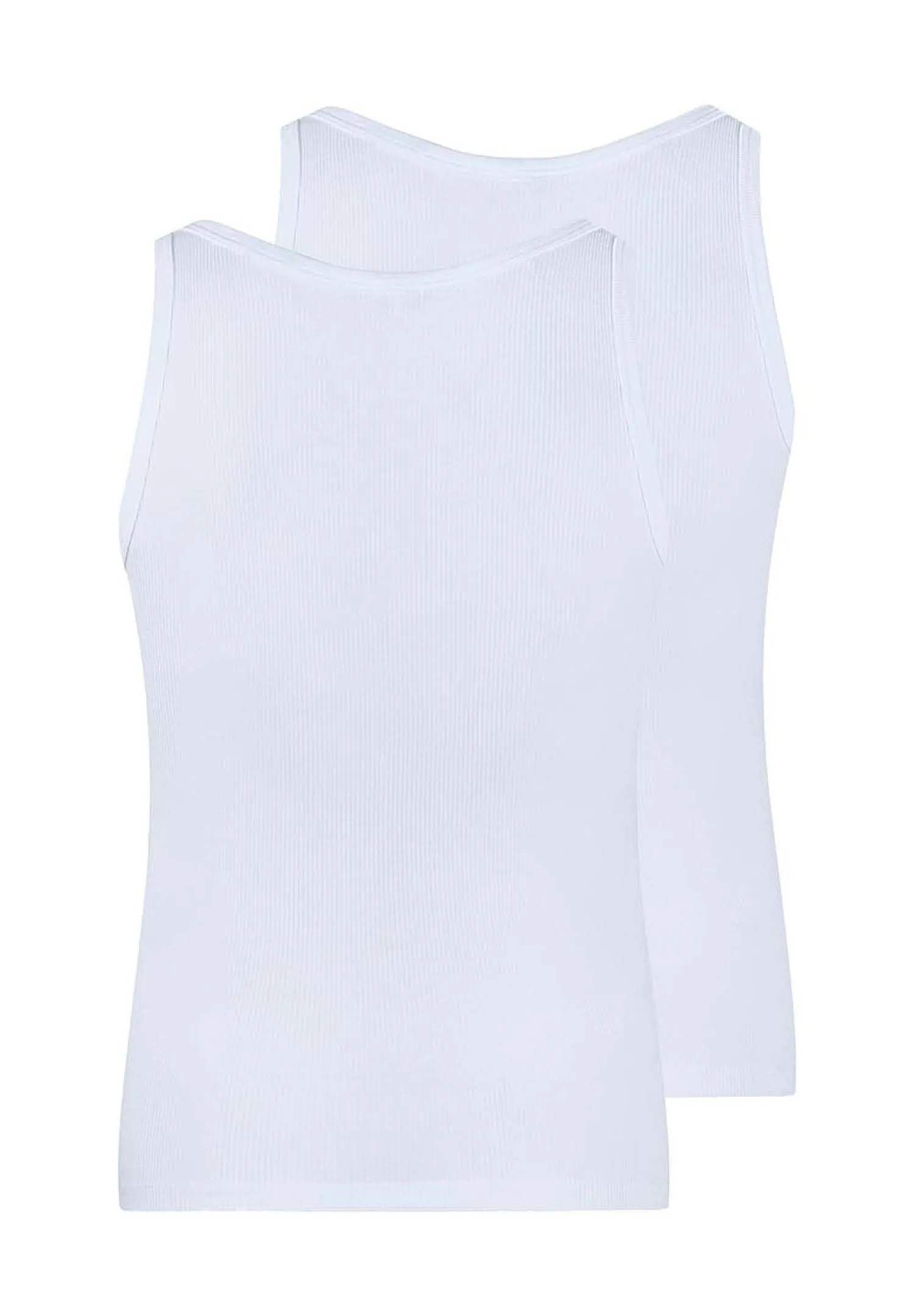 HUBER hautnah - Cotton Fine Rib - Tank Top 2 Pack