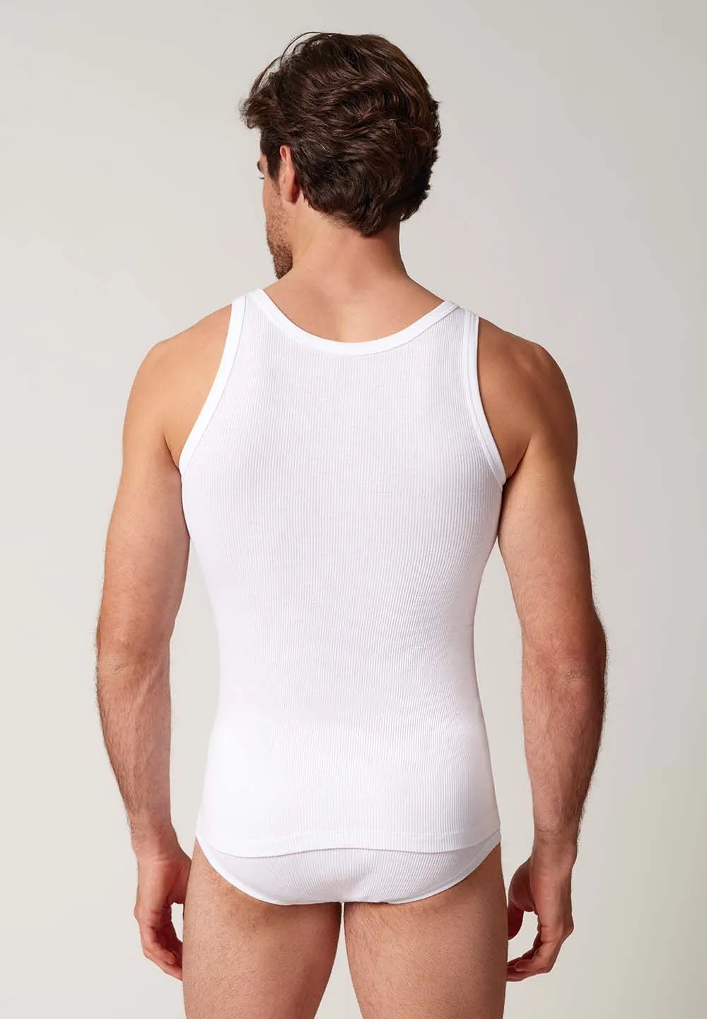 HUBER hautnah - Cotton Fine Rib - Tank Top 2 Pack