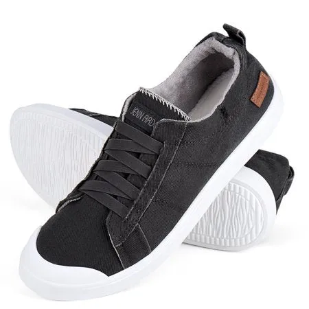 JENN ARDOR Women's Loafers & Slip-ons Sneakers Fall Shoes for Womens 2021 Fashion Casual Canvas Round Toe Low Top Comfortable Walking Flats Winter ShoesDGY,