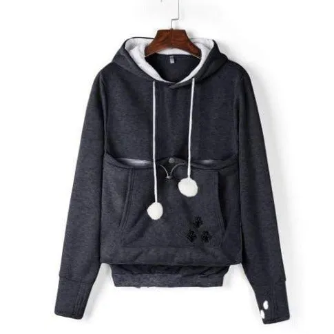 Kangaroo Pouch Cat Hoodie