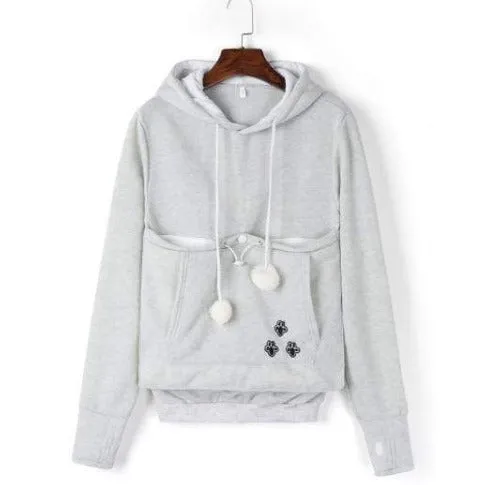 Kangaroo Pouch Cat Hoodie