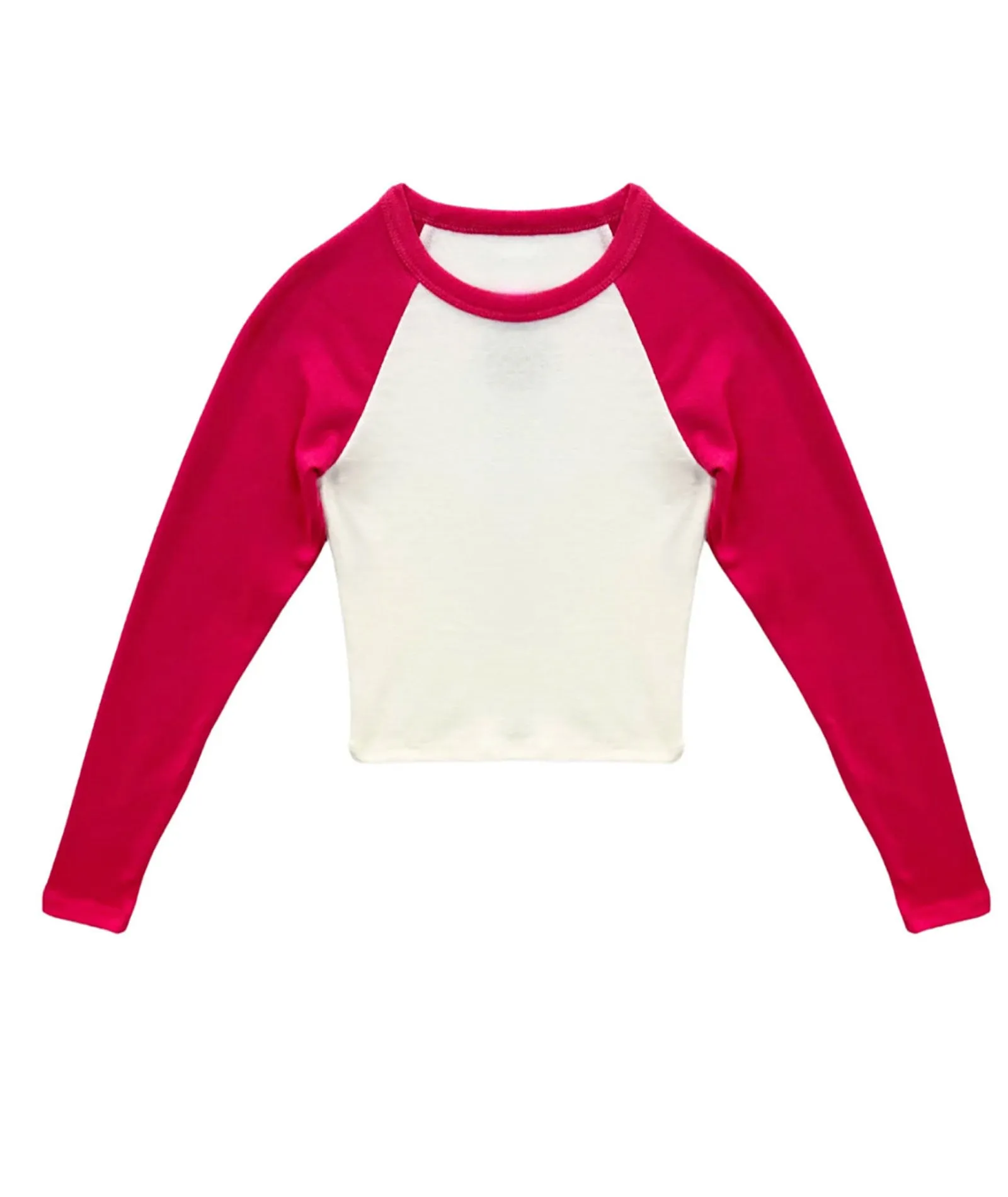 Katie J NYC Girls Rowan Raglan White/Raspberry